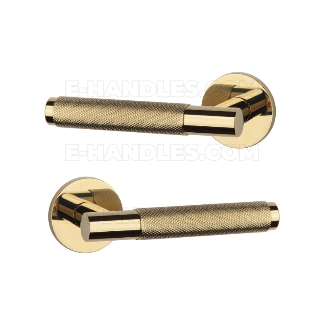 APRILE MOLINIA R slim 7 mm GOLD PVD - złoty polerowany PVD - klamka do drzwi